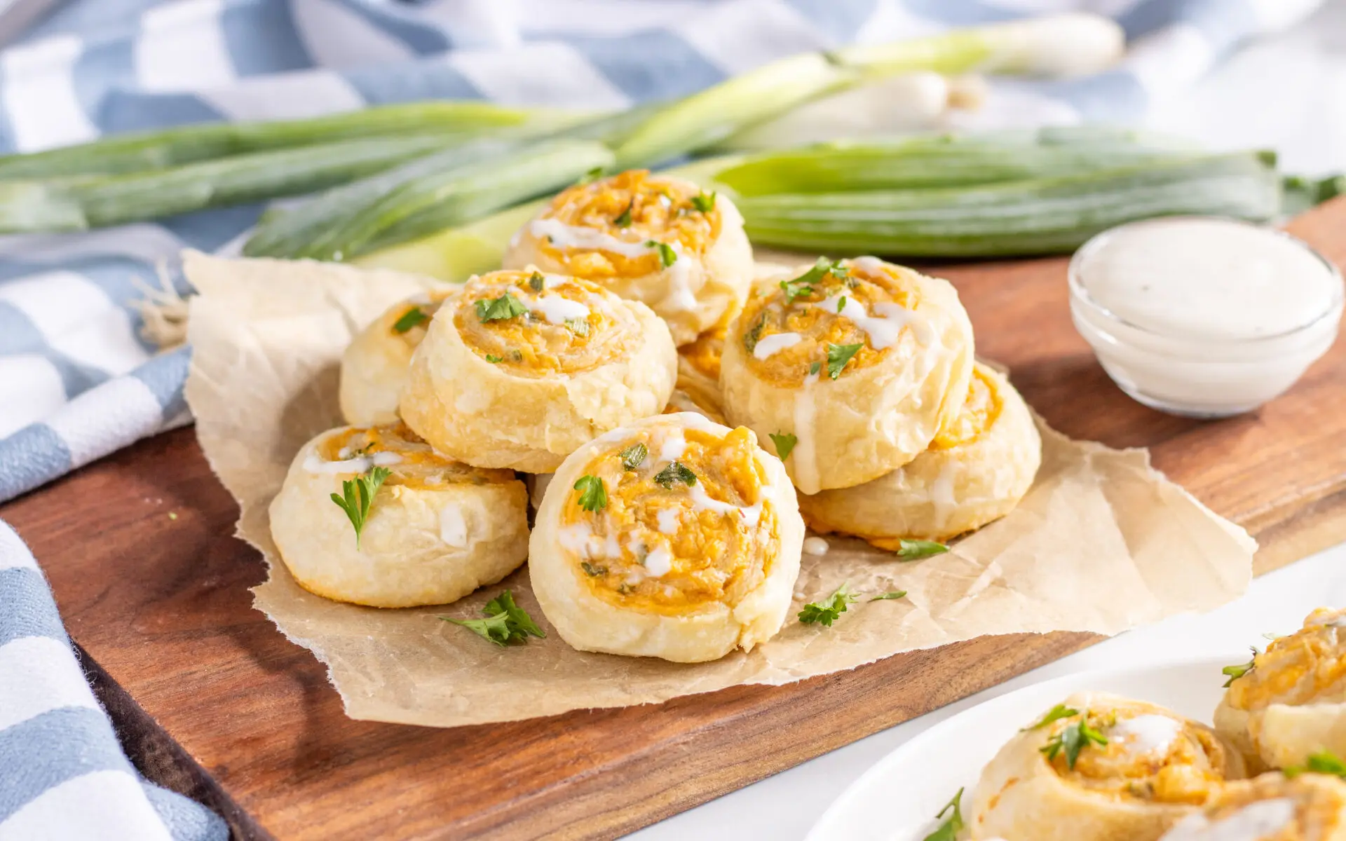 Buffalo Chicken Puff Pastry Pinwheels Aug25. Web-01 | Eat Wheat