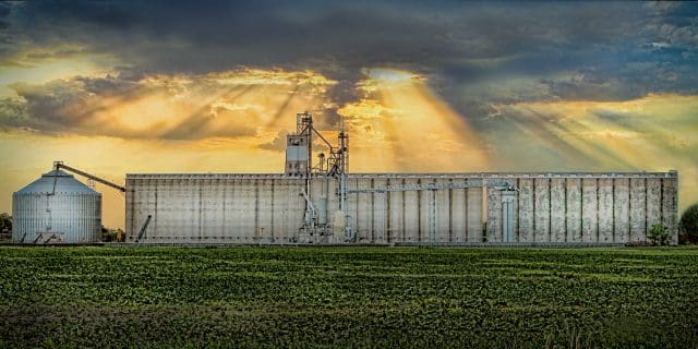 Grain elevator.