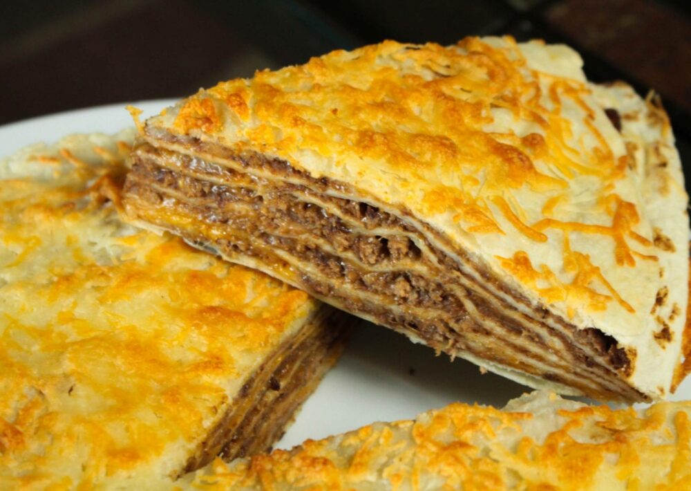 Layered Taco Casserole is easy to make but delicious to share.