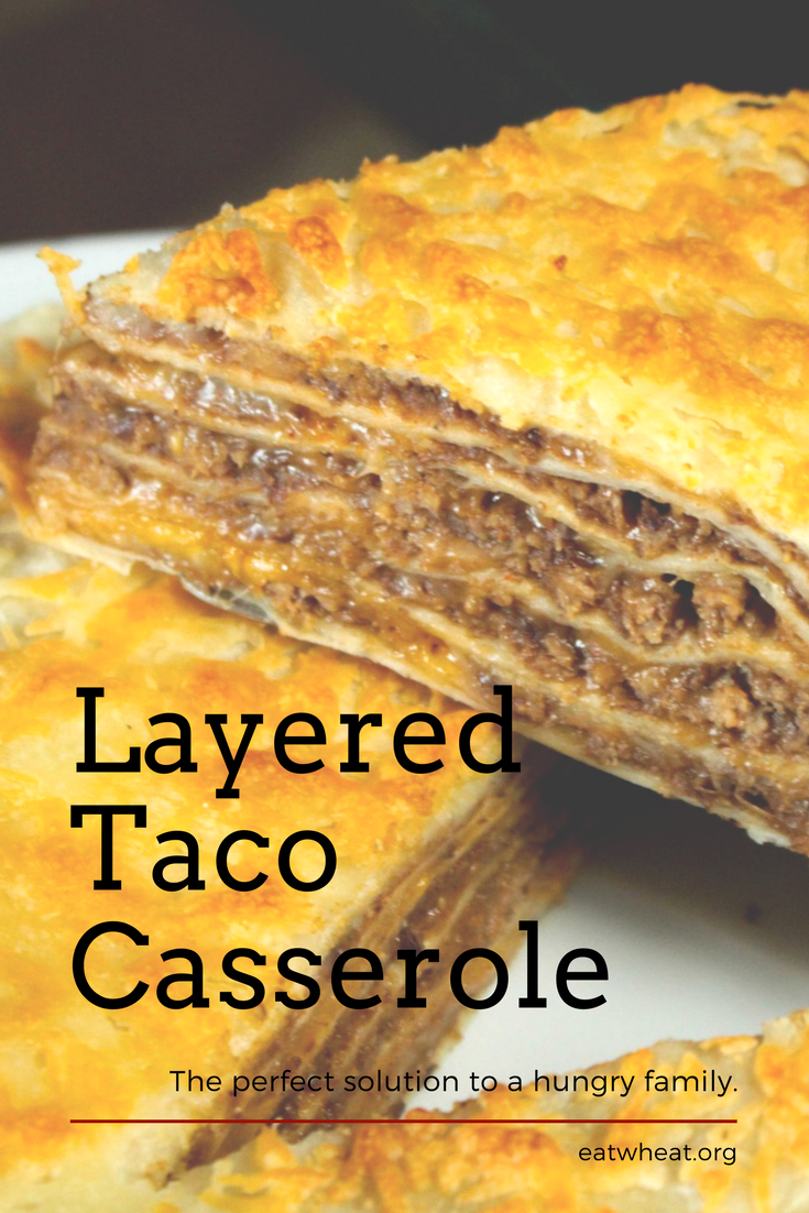 Layered Taco Casserole is easy to make but delicious to share.