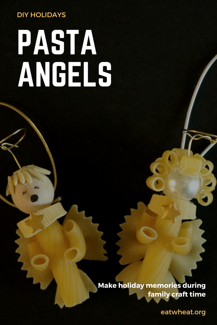 Pasta angels are an easy DIY ornament for your Christmas decorating!