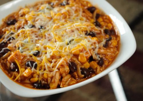Try delicious Chicken Chicken Enchilada Orzo Soup