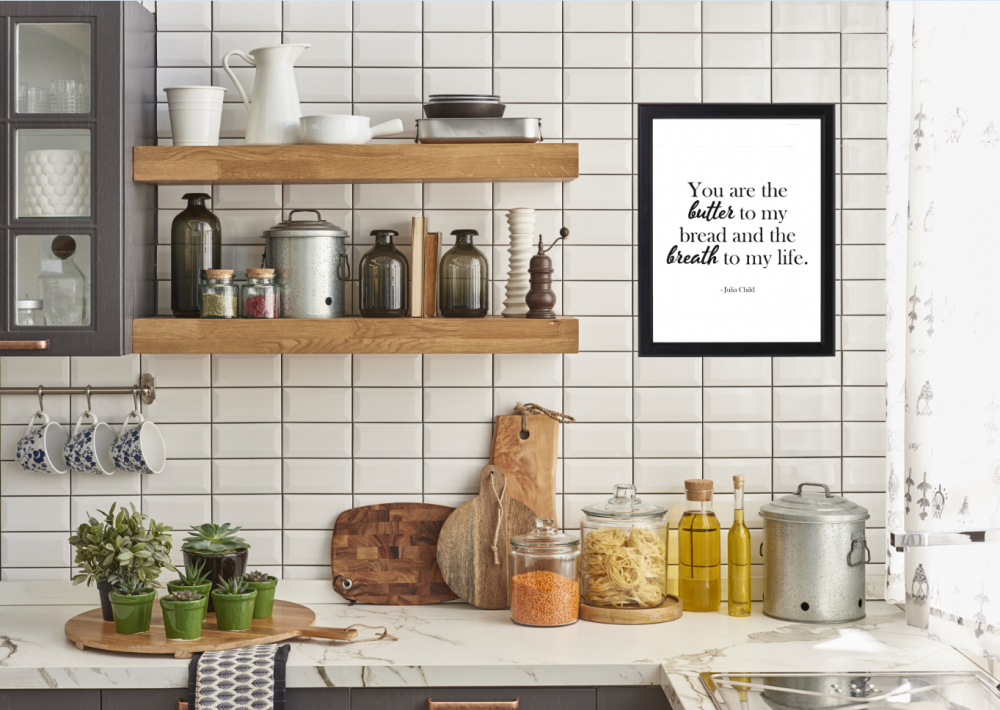 FREE KITCHEN PRINTABLES: You are the butter to my bread and the breath to my life. - Julia Child