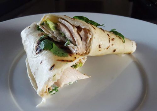 Photo: Grilled Chicken Ranch Wraps.