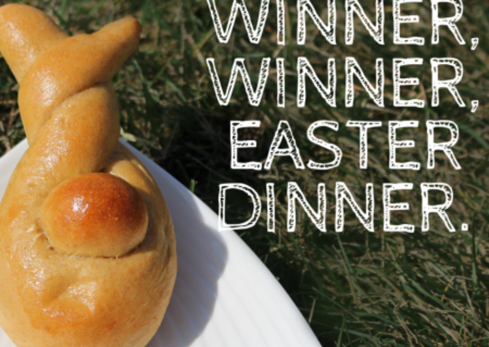 This twist bunny is the easiest and best Easter rolls shape.