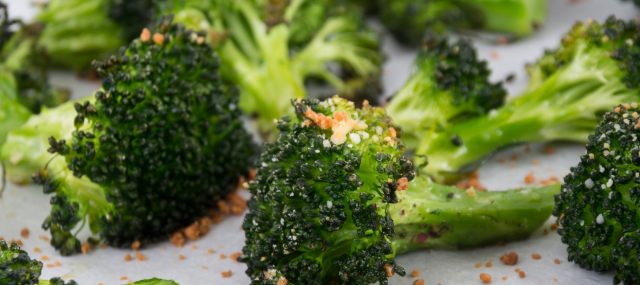 Photo: Roasted broccoli.
