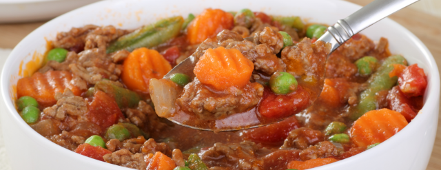 Photo: Vegetable beef soup.