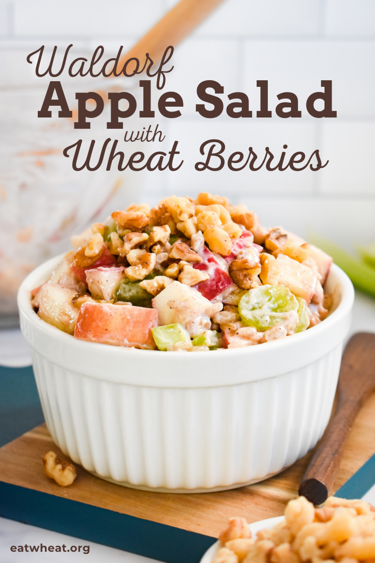 Image: Waldorf Apple Salad with Wheat Berries.