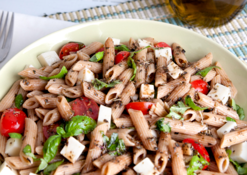 Photo: Whole Wheat Caprese Pasta Salad.