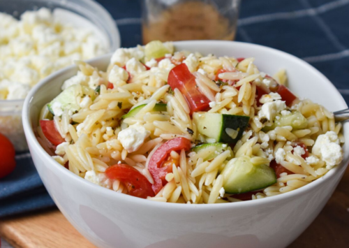 Greek Orzo Salad.