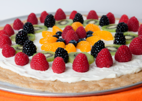 Photo: Fruit dessert pizza.