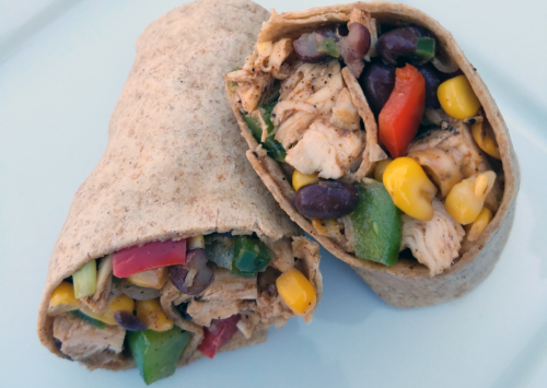 Photo: Southwest chicken wraps.