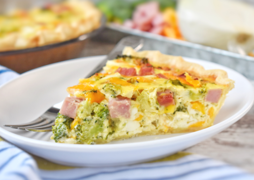 Ham and Broccoli Quiche - EatWheat
