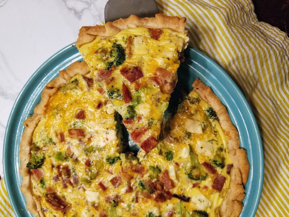 Ham and Broccoli Quiche with Feta Cheese EatWheat
