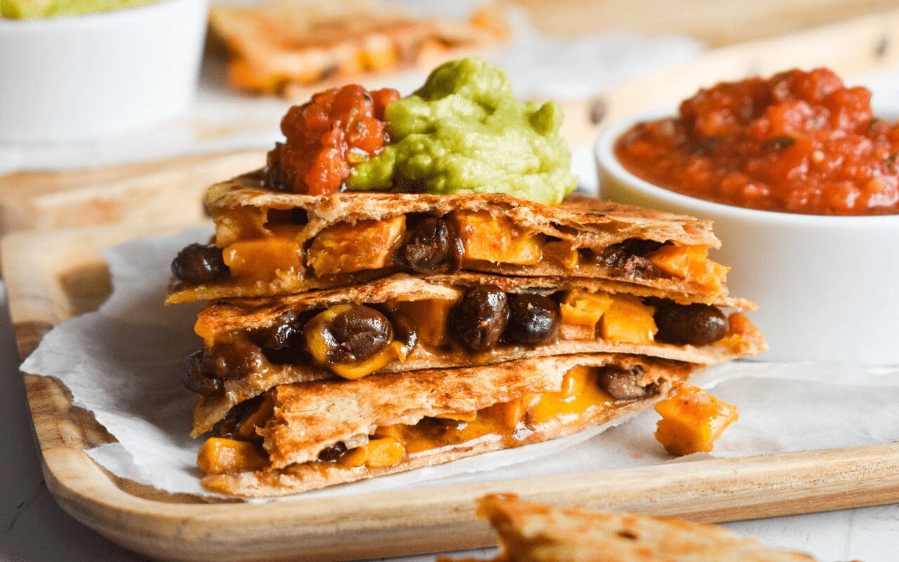 Sweet Potato and Black Bean Quesadillas