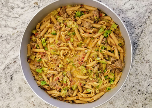 Italian Pasta Skillet with Tomato Cream Sauce