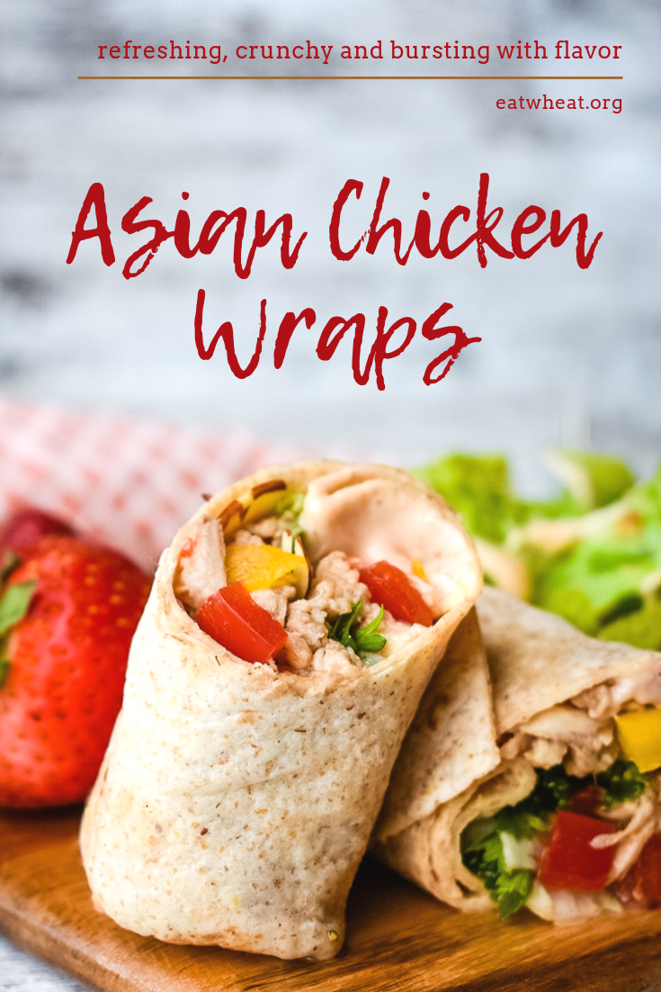Asian Chicken Wraps - EatWheat.
