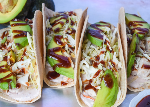 Raspberry Chipotle Chicken Tacos