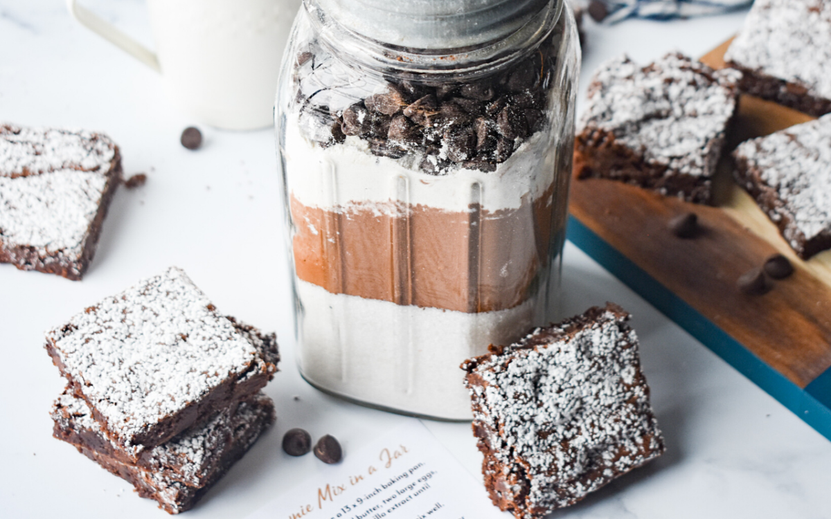 Photo: Chewy Brownie Mix in a Jar.