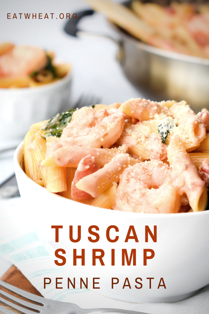Image: Tuscan Shrimp Penne.
