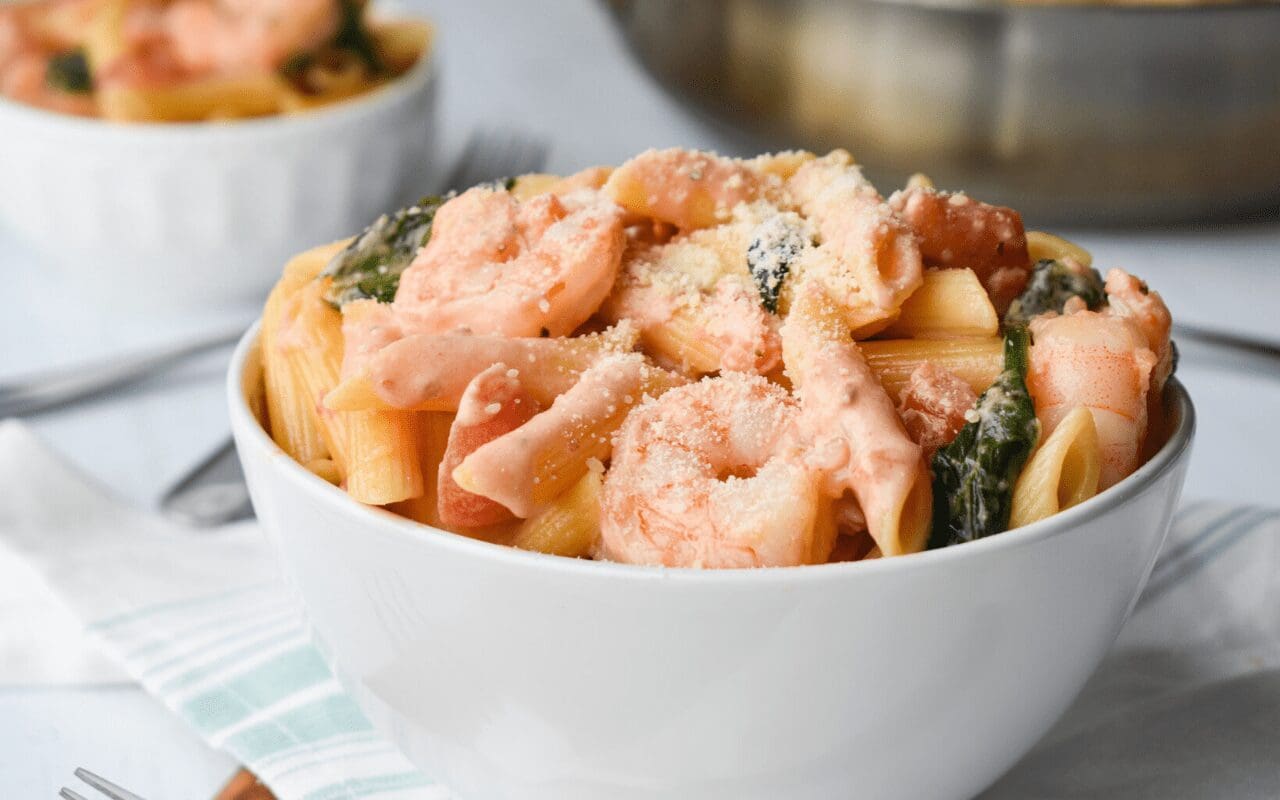 Photo: Tuscan Shrimp Penne.