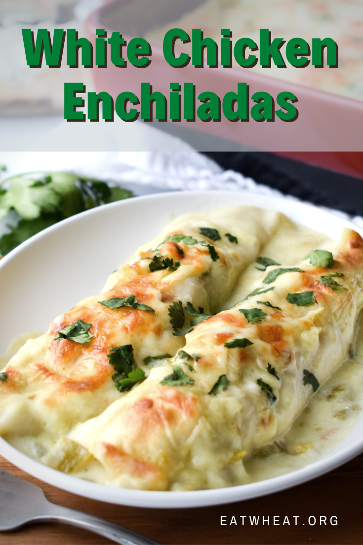 Image: White Chicken Enchiladas.
