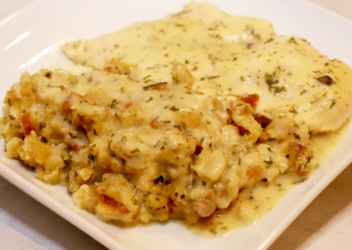 Chicken Stuffing Bake.