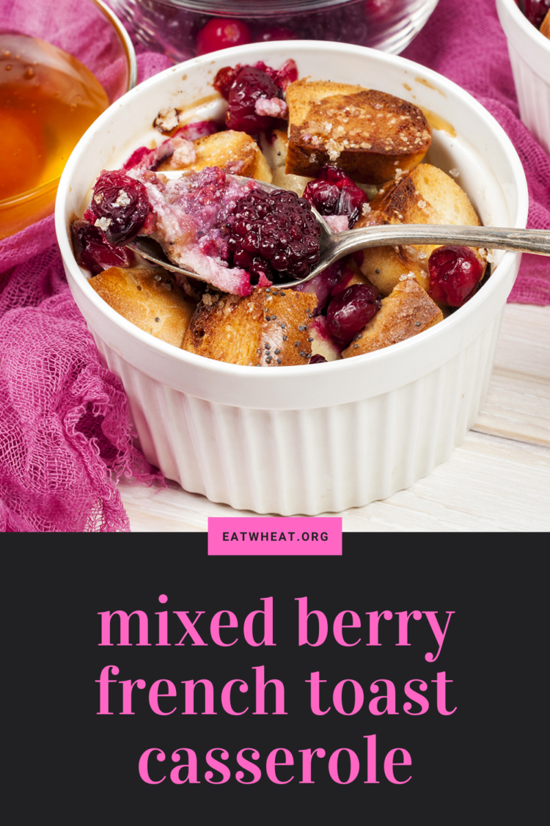 Image: Mixed Berry French Toast Casserole.