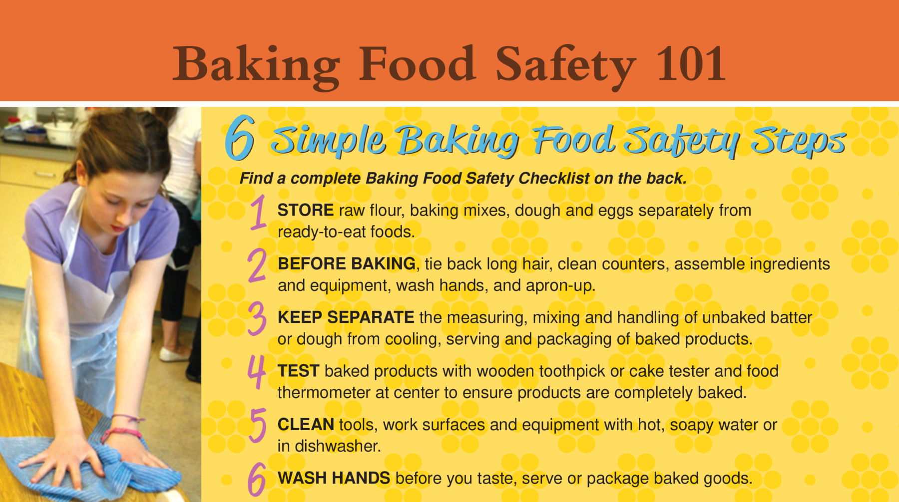 Image: Baking Food Safety 101.