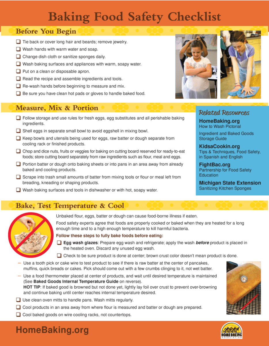 Baking Food Safety 101 Eat Wheat
