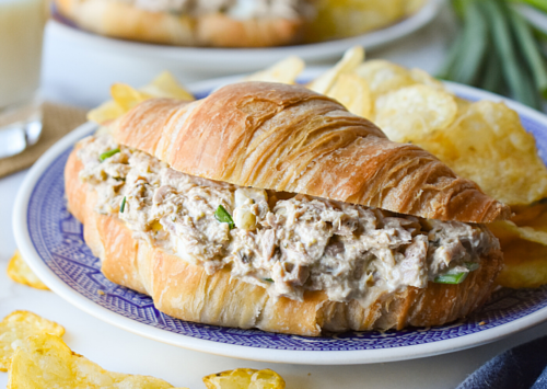 Photo: Tuna Salad Croissant Sandwich.