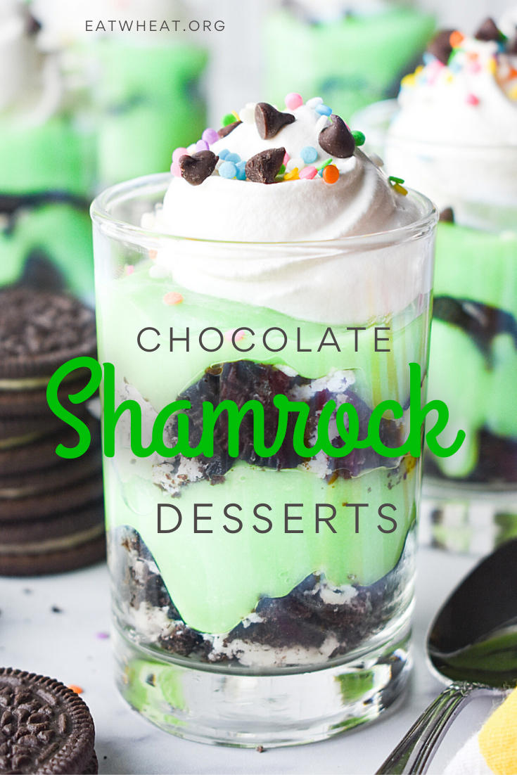 Image: Chocolate Shamrock Desserts.