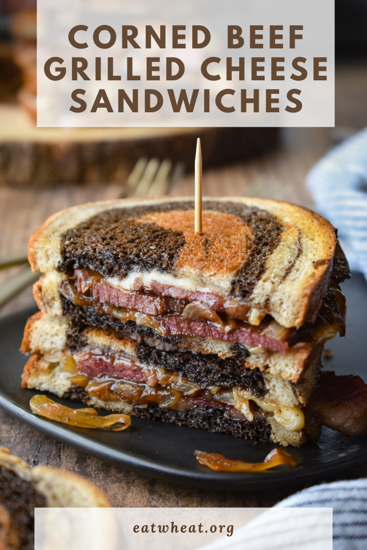 Image: Corned Beef Grilled Cheese Sandwiches.