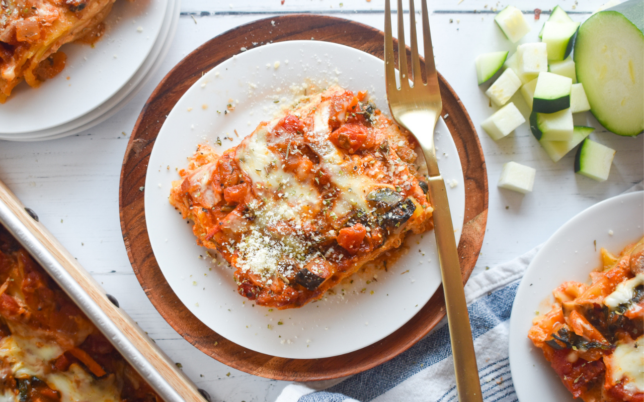 Photo: Vegetable lasagna.