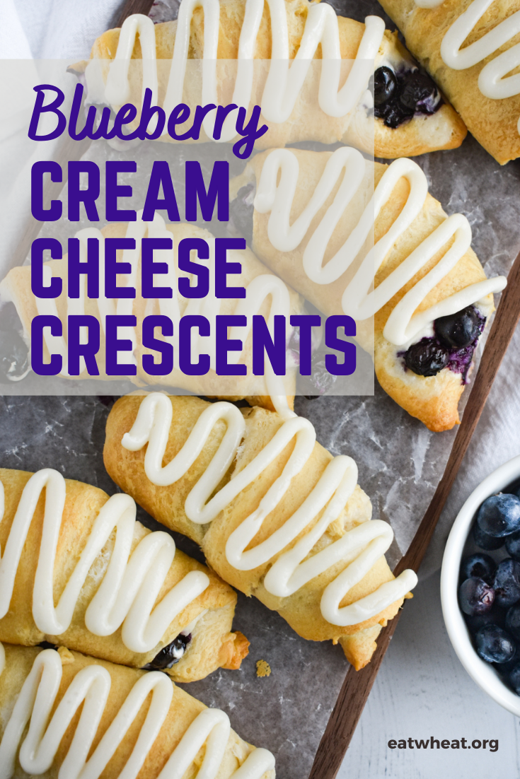 Image: Blueberry Cream Cheese Crescents.