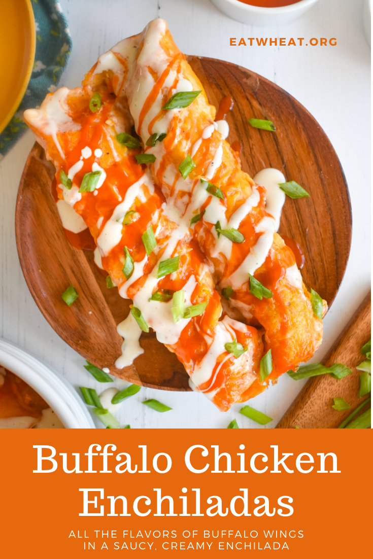 Image: Buffalo Chicken Enchiladas.