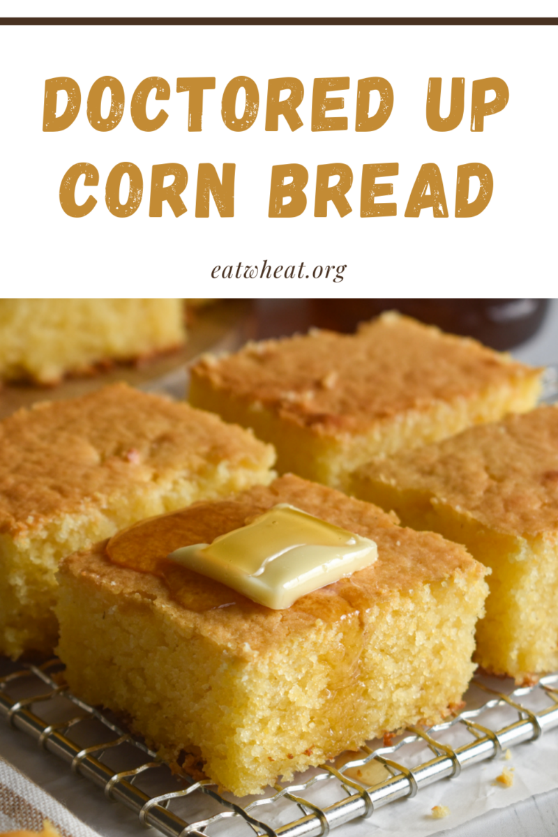 doctored up corn bread pin