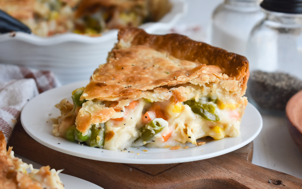 how to eat a chicken pot pie
