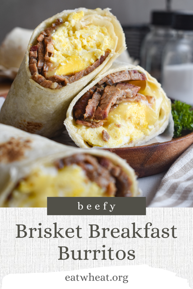 Image: Beefy Brisket Breakfast Burritos.