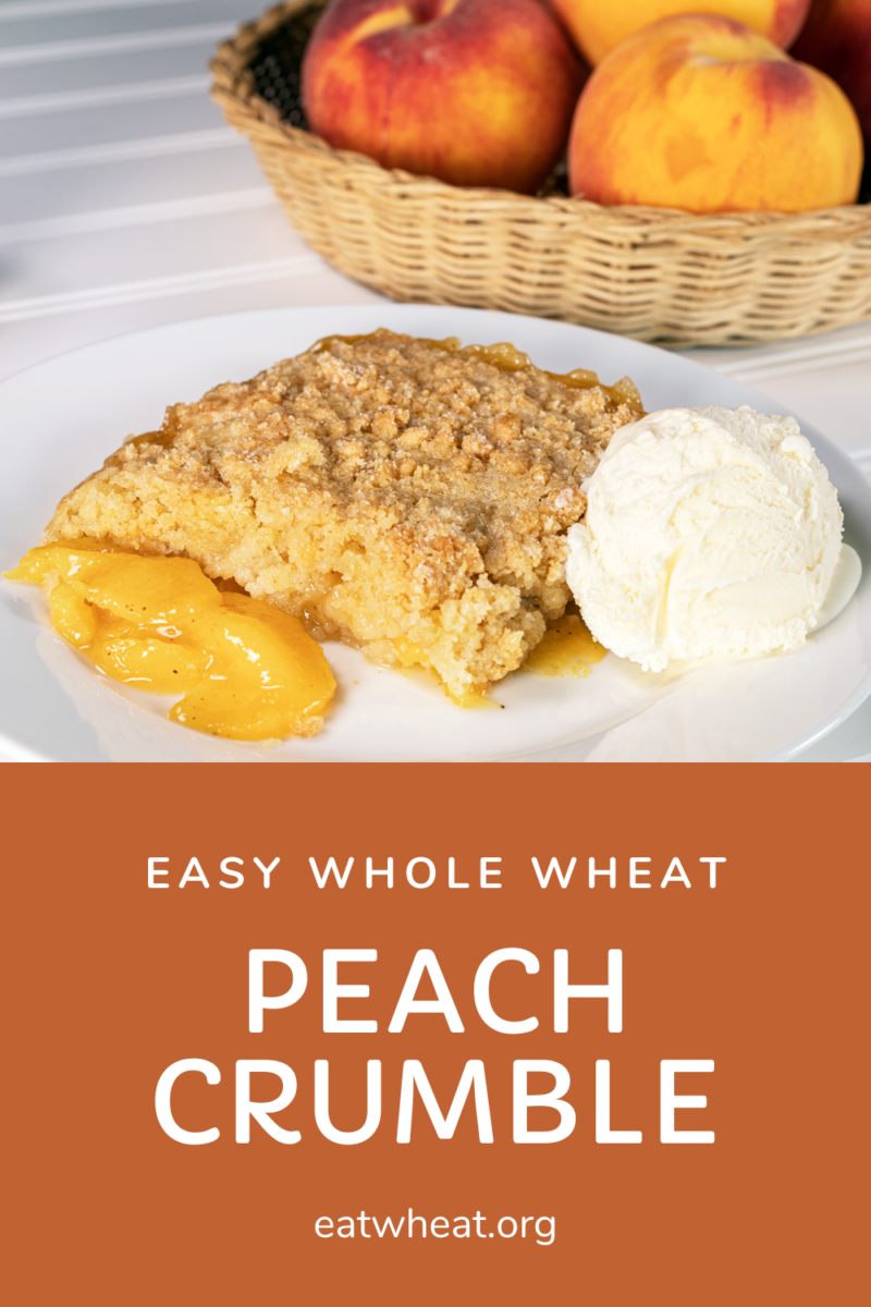 Image: Easy Whole Wheat Peach Crumble.