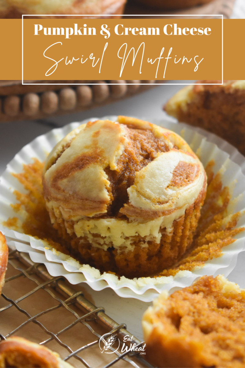 Pin: Pumpkin & Cream Cheese Swirl Muffins
