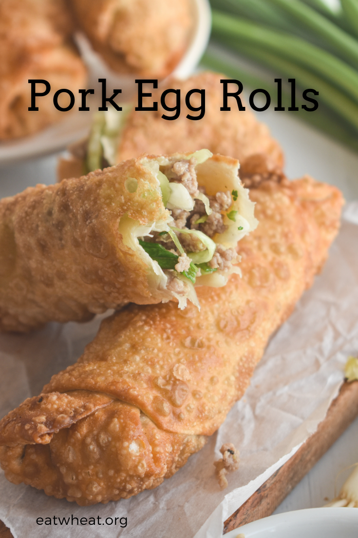 Image: Pork Egg Rolls.