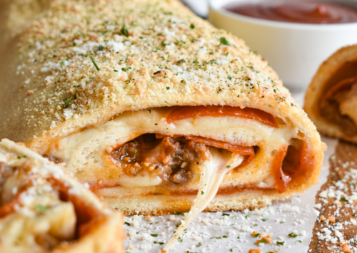 Photo: Pizza Stromboli.