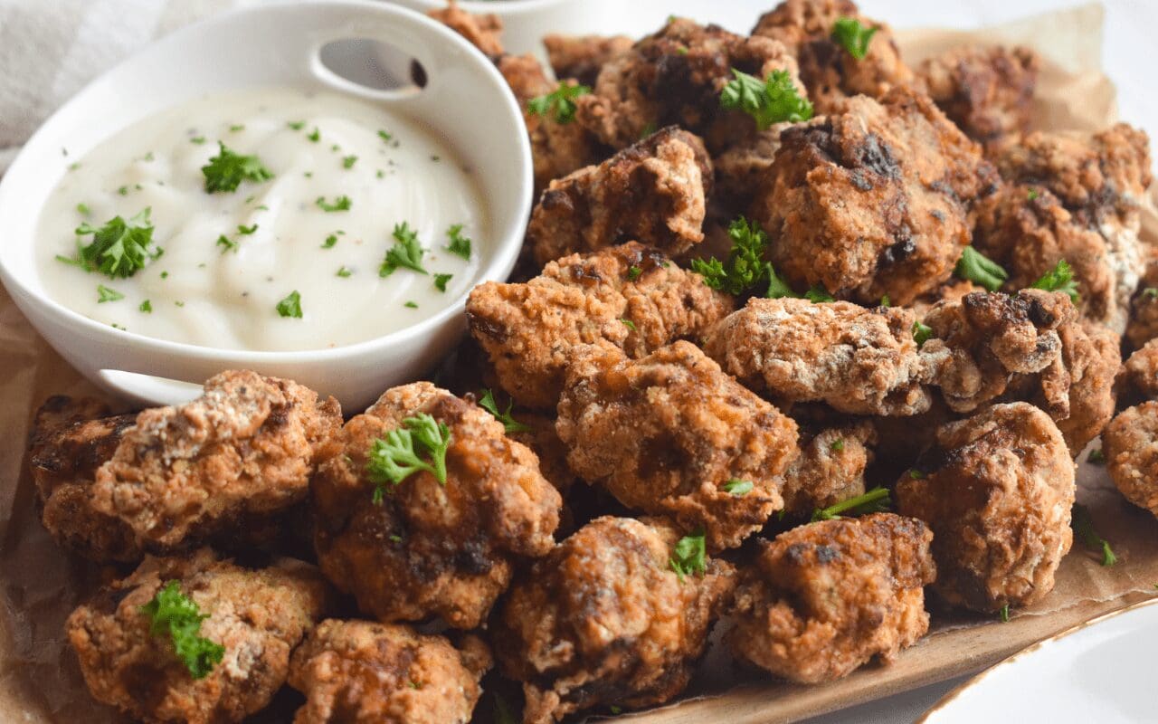 Image: Air Fryer Popcorn Steak Bites.