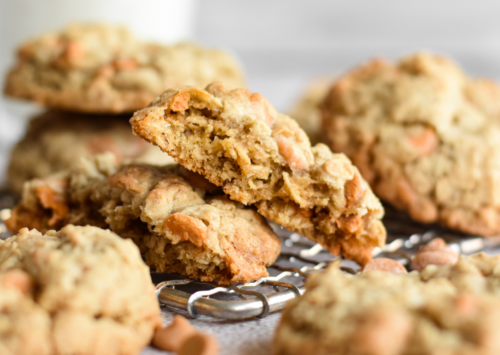 Chewy Oatmeal Butterscotch Cookies.