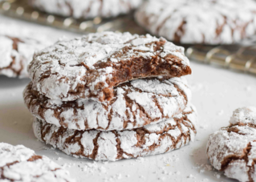 Image: Chocolate Crinkle Cookies.