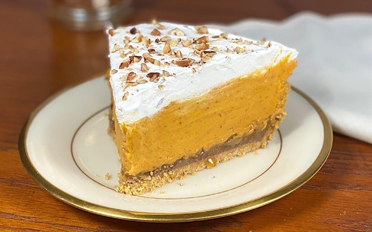 Image: No-bake Praline Pumpkin Pie.
