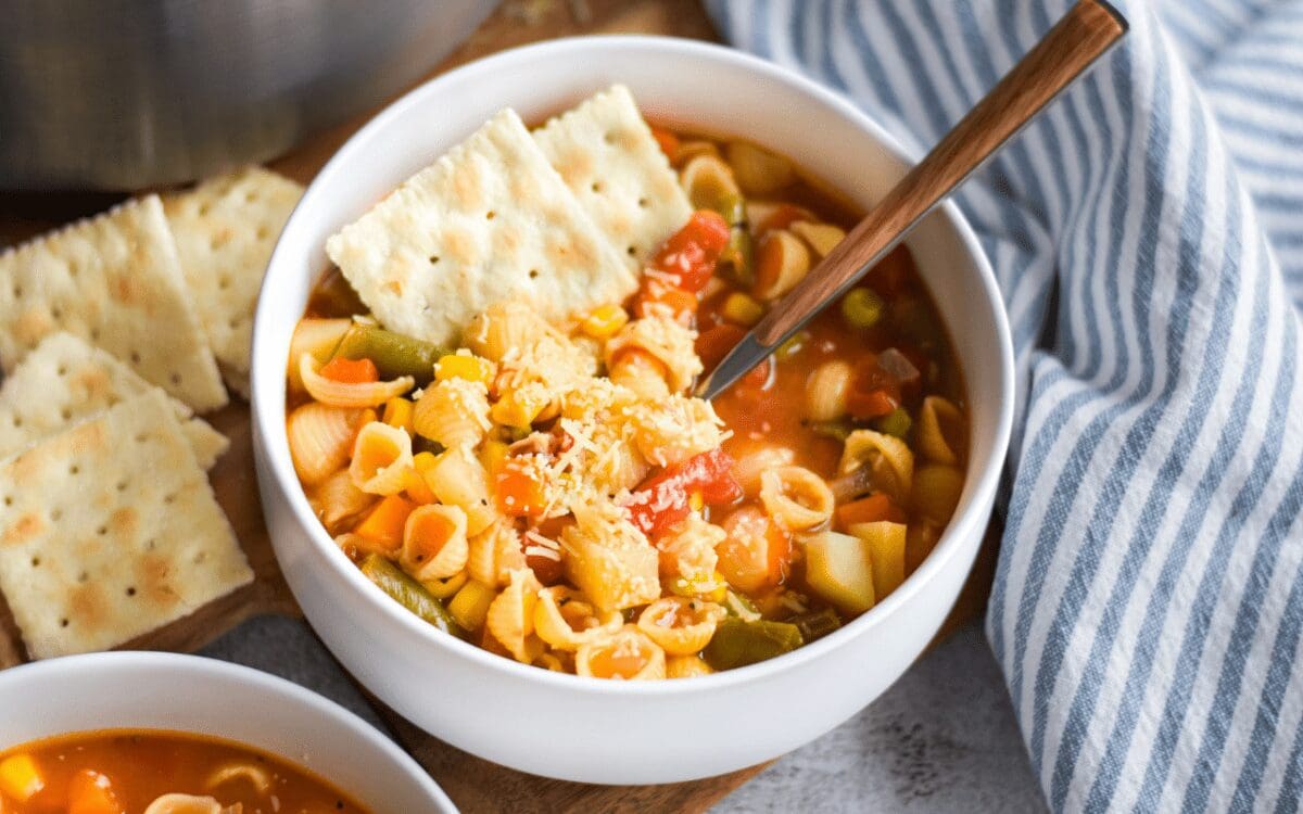 Photo: Easy Pasta Vegetable Soup.