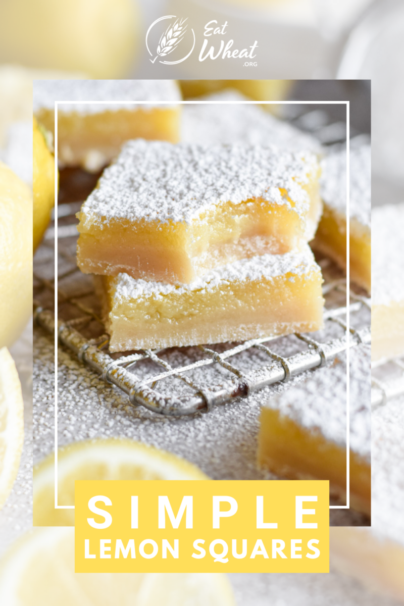 Pinterest Pin: Simple Lemon Squares